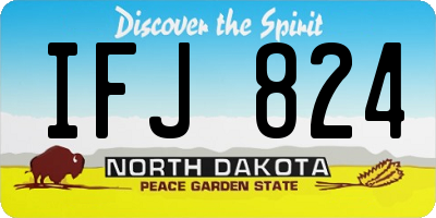 ND license plate IFJ824