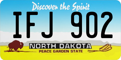 ND license plate IFJ902