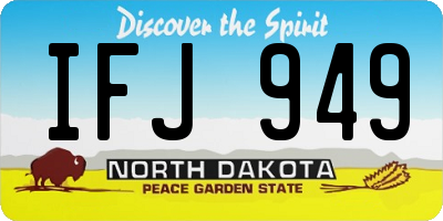 ND license plate IFJ949