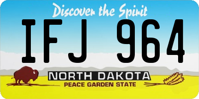 ND license plate IFJ964