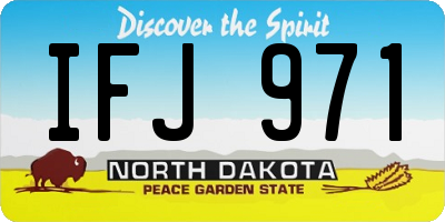ND license plate IFJ971