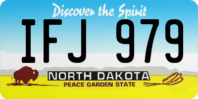 ND license plate IFJ979