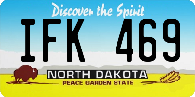 ND license plate IFK469