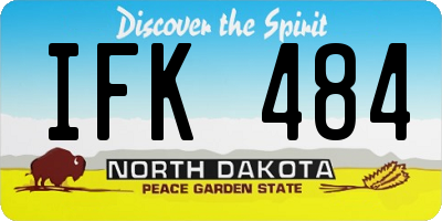 ND license plate IFK484