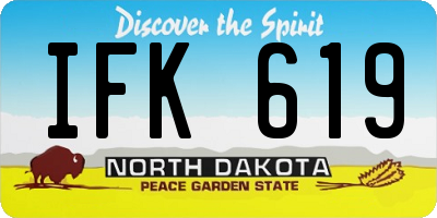 ND license plate IFK619