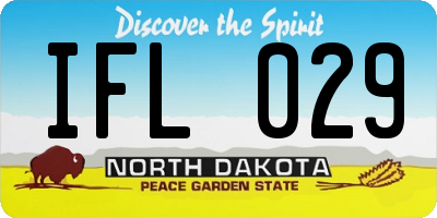 ND license plate IFL029