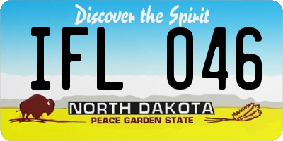 ND license plate IFL046
