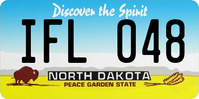 ND license plate IFL048