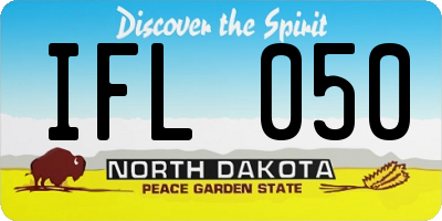 ND license plate IFL050