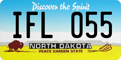 ND license plate IFL055