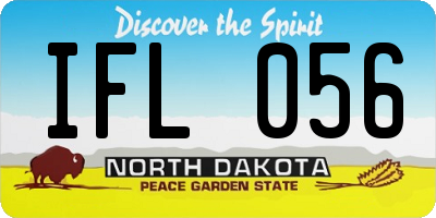 ND license plate IFL056