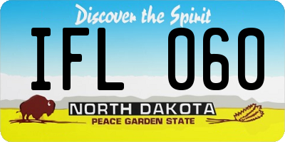 ND license plate IFL060