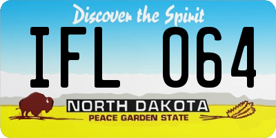 ND license plate IFL064