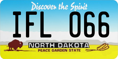 ND license plate IFL066