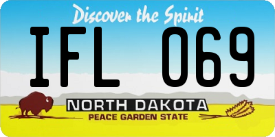 ND license plate IFL069