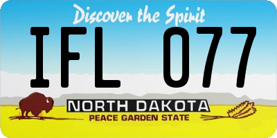 ND license plate IFL077