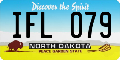 ND license plate IFL079