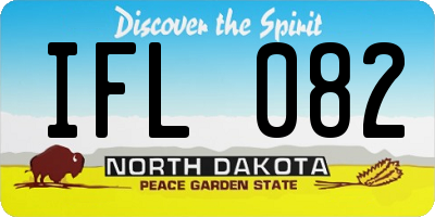 ND license plate IFL082