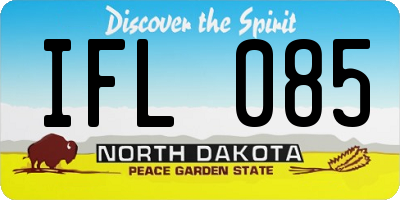 ND license plate IFL085