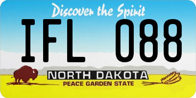 ND license plate IFL088