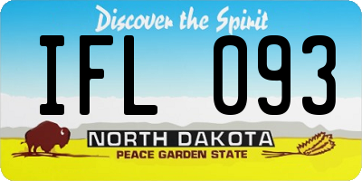 ND license plate IFL093