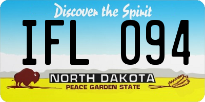ND license plate IFL094