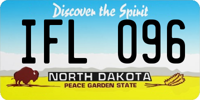 ND license plate IFL096