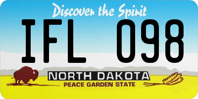 ND license plate IFL098