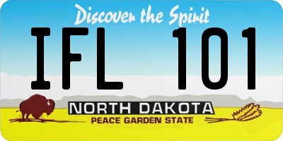 ND license plate IFL101