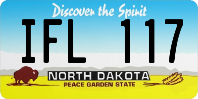 ND license plate IFL117
