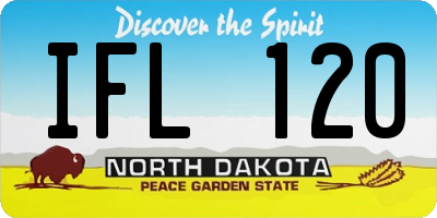 ND license plate IFL120