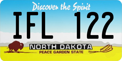 ND license plate IFL122