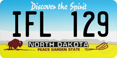 ND license plate IFL129