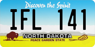 ND license plate IFL141