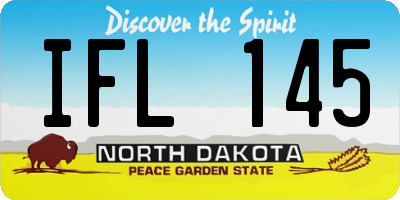 ND license plate IFL145