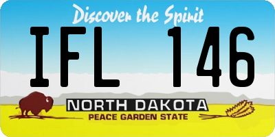 ND license plate IFL146