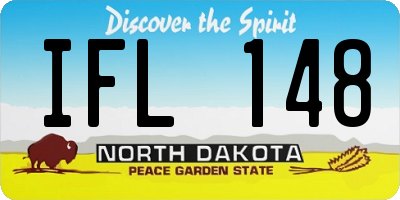 ND license plate IFL148
