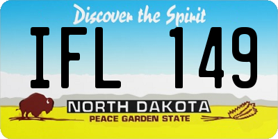 ND license plate IFL149