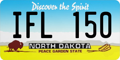 ND license plate IFL150