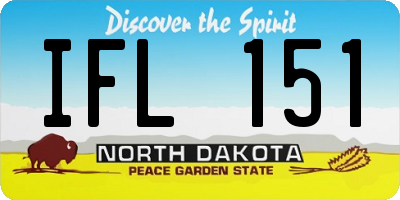 ND license plate IFL151