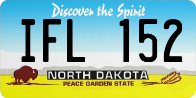 ND license plate IFL152