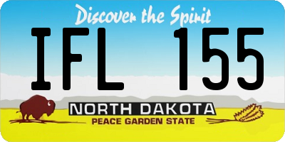ND license plate IFL155