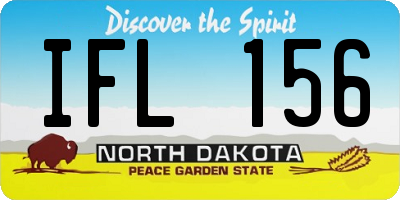 ND license plate IFL156