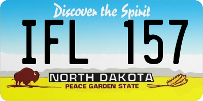 ND license plate IFL157