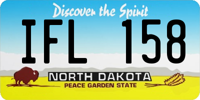 ND license plate IFL158