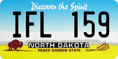 ND license plate IFL159