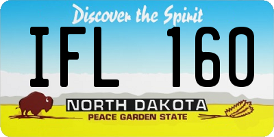 ND license plate IFL160