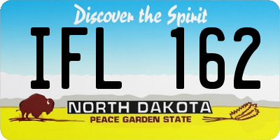 ND license plate IFL162