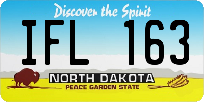 ND license plate IFL163