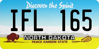 ND license plate IFL165